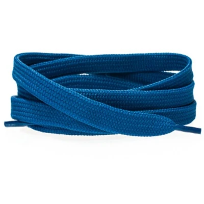 Afbeelding van Platte schoenveters 8mm polyester Blauw 90cm