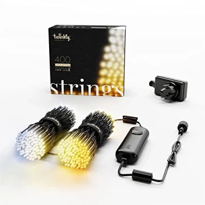 Afbeelding van Twinkly kerstverlichting 34.5 meter (400 LEDs, Wifi, Timer, Goud, Binnen/Buiten)