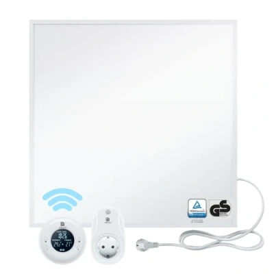 Afbeelding van BR Bringer Infraroodverwarming, 300 W, met thermostaat en afstandsbediening, infrarood, elektrische verwarming, energiebesparend, TÜV GS, Duits kwaliteitsmerk