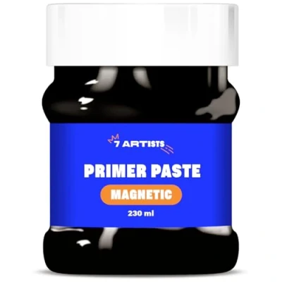 Afbeelding van 7 Artists Zwarte Magnetische Primerpasta 230 ml Magneetverf voor Magneten Verf Magnetisch Schilderij Kleur