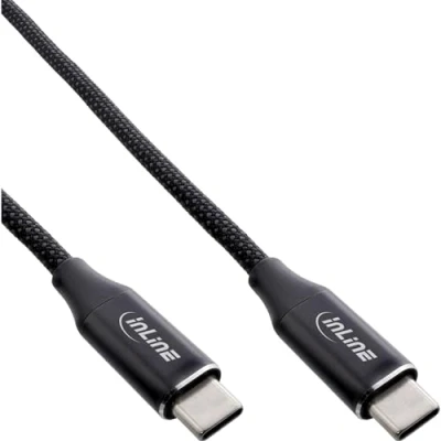 Afbeelding van InLine 35881, 1 m, USB C, 2.0, 480 Mbit/s, Noir
