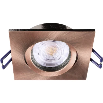 Afbeelding van Deko Light Samsola plafond inbouwlamp, koperkleurig, 9 x cm, metaal
