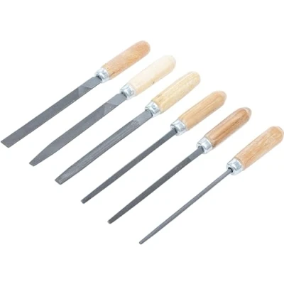 Afbeelding van BGS Diy 50204 Sleutlvijlen set houten heft 100 mm 6 dlg.