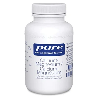 Afbeelding van Pure Encapsulations Calcium Magnesium Biologisch Beschikbare Combinatie van Mineralen voor Hart, Bloedcirculatie en Spieren 90 Capsules