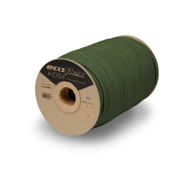 Afbeelding van 50 meter Elastisch Touw Camo groen 10mm elastiek op rol