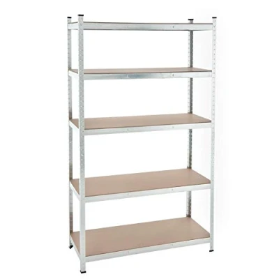 Afbeelding van Opbergrek met insteeksysteem, 200 x 100 50 cm / 120 60 of cm, draaglast: 875 kg, keuze uit verschillende kleuren, voor werkplaats kelder, heavy duty rek(200 verzinkt)