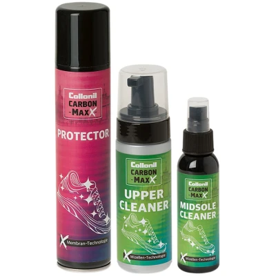Afbeelding van Collonil Carbon Max Sneakerverzorging set Reinigen en beschermen Protector + Upper Cleaner Midsole