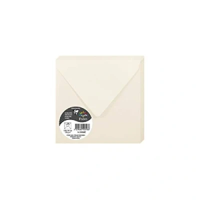 Afbeelding van Clairefontaine pollen iriserende enveloppen, 140 x mm, 120 g, crème, 20 stuks