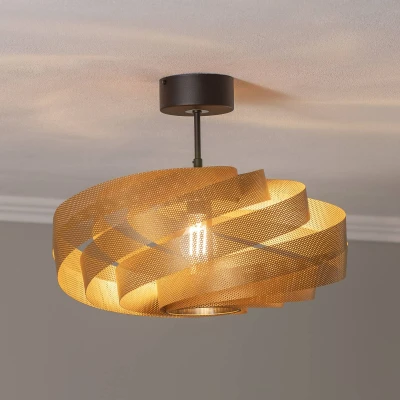 Afbeelding van Euluna Vento plafondlamp, goudkleurig, Ø 50 cm