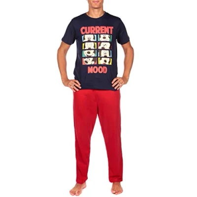 Afbeelding van Disney Mens Mickey Mouse Pajamas Size XX Large Multicolored