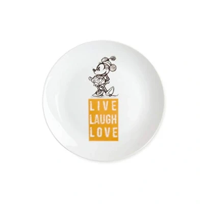 Afbeelding van Disney Egan Gebaksbordje Minnie Mouse Live Laugh Love Oranje 19cm