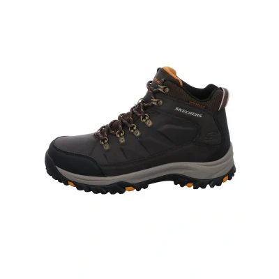 Afbeelding van Skechers Relmentdaggett Outdoor Veterboots, Heren, Maat: 41.5, Braun dunkel Leer en textiel