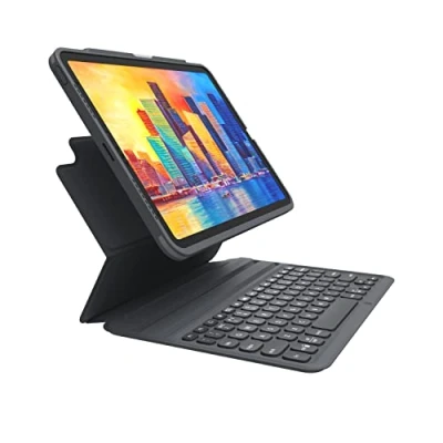Afbeelding van Zagg Per toetsen (NL, iPad Air 2020 (4e generatie)), Tablet toetsenbord, Zwart