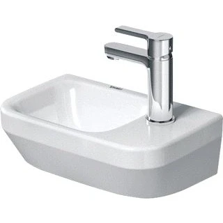 Afbeelding van Duravit DuraStyle fontein kraangat rechts 36x22cm wit
