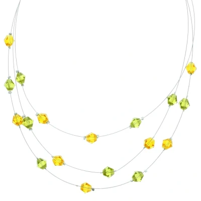 Afbeelding van Behave Ketting met bruine en groene kralen
