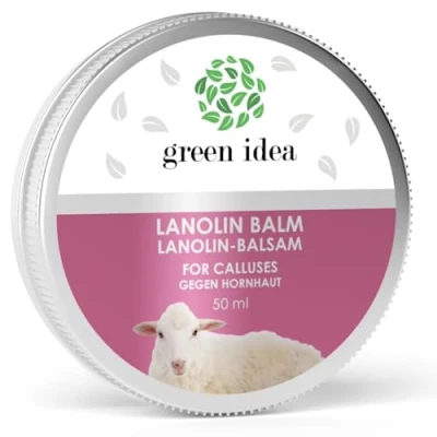 Afbeelding van green idea eelt balsem met lanoline, bijenwas, duindoorn, calendula en menthol voetbalsem krondenzalf tegen 50 ml