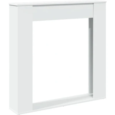 Afbeelding van vidaXL Haardombouw 100x20x100 cm bewerkt hout wit