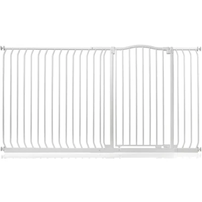 Afbeelding van Bettacare Extra Hoge Hondenhekje met Gebogen Bovenkant Assortiment, 189cm 198cm (69 opties beschikbaar), Mat Wit, Hoog 100cm in Hoogte, Drukfit Hekje voor Hond en Puppy, Huisdieren Honden, Eenvoudige Installatie