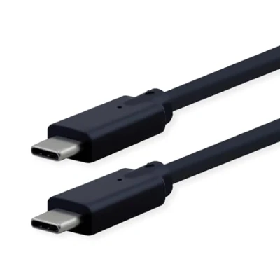 Afbeelding van ROLINE kabel kompatibel USB3.2 Gen2, met PD (Power Delivery) 20V5A, Emark, C C, M/M, zwart, 3 m