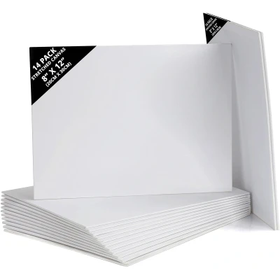 Afbeelding van Belle Vous 14 Pak Blank Canvas 20 x 30 cm Voorgerekte Paneel Borden Geschikt voor Acryl en Olie Verf Schilderen, Maar ook Schetsen Tekenen