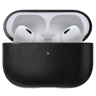 Afbeelding van Nomad Apple AirPods Pro 2 hoesje Horween Leather Case Zwart