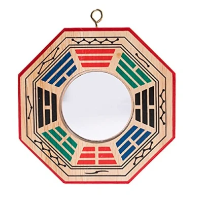 Afbeelding van lachineuse Bagua Traditioneel, convexe kleur, 11x11x1cm