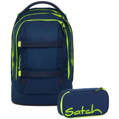 Afbeelding van Satch schoolrugzakset PACK Toxic Yellow 2 delig, collectie 2025