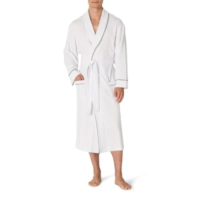 Afbeelding van Amazon Essentials Men&#039;s Lichtgewicht badjas met wafelpatroon (verkrijgbaar in grote en lange maten), Wit, M L