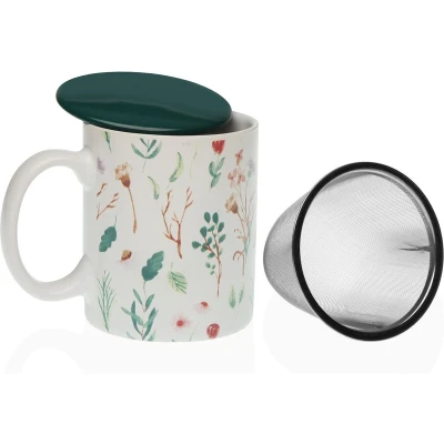 Afbeelding van Kop met theefilter Versa Sansa Porselein Keramiek