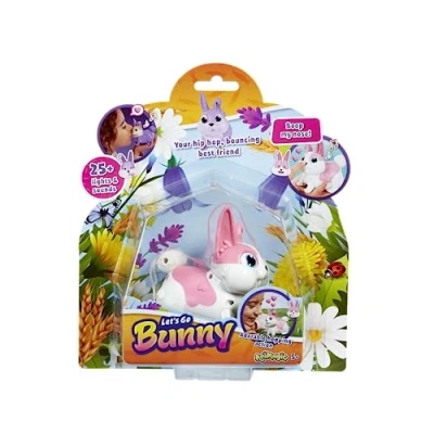 Afbeelding van Animagic Let&#039;s Go Bunny Konijn Roze Speelgoedrobot Speelgoedkonijn