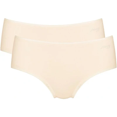 Afbeelding van Sloggi dames Basic Midi GO organische slip 2 pack Creme XL