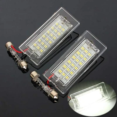 Afbeelding van GOFORJUMP 1 para auto LED kentekenplaatverlichting 3528 SMD 18LED staart witte lampen voor B/MW E53 / X5 E83 X3