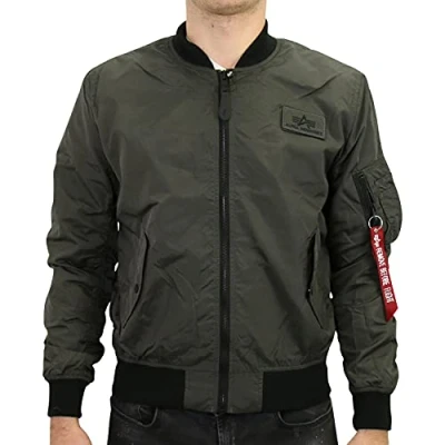 Afbeelding van Alpha Industries MA1 Bomberjacks, Heren, Maat: 3XL, Grey/black
