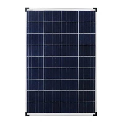 Afbeelding van enjoy solar 1200100 Polykristallijn zonnepaneel, 100 watt, ideaal voor camper, tuinhuisjes en boot (afzonderlijke verpakking),Enkele verpakking,zwart