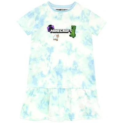 Afbeelding van Minecraft Meisjes Jurk Blauw 146