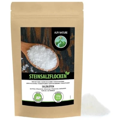 Afbeelding van Steenzoutvlokken (100 g), steenzoutbloemen, natuurlijk steenzout uit Spanje, gastronomisch zout zonder toevoegingen