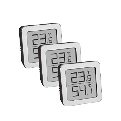 Afbeelding van TFA Dostmann Thermo en hygrometer Zilver, Zwart