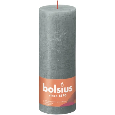 Afbeelding van Bolsius kaars rustiek Eucalyptus Green 190/68 mm
