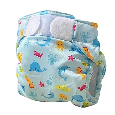 Afbeelding van Freds Swim Academy Blauw 4 9 kg Wasbare Zwemluier 22222