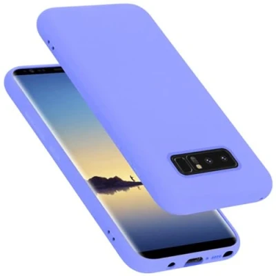 Afbeelding van Cadorabo Hoesje geschikt voor Samsung Galaxy NOTE 8 Case in LIQUID LICHT PAARS Beschermhoes TPU silicone Cover