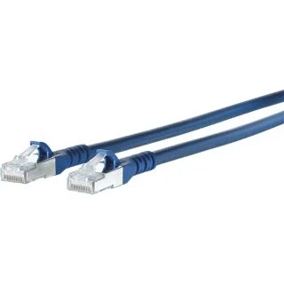 Afbeelding van Metz Connect 1308457044 E RJ45 Netwerkkabel, patchkabel CAT 6A S/FTP 7.00 m Blauw Snagless 1 stuk(s)