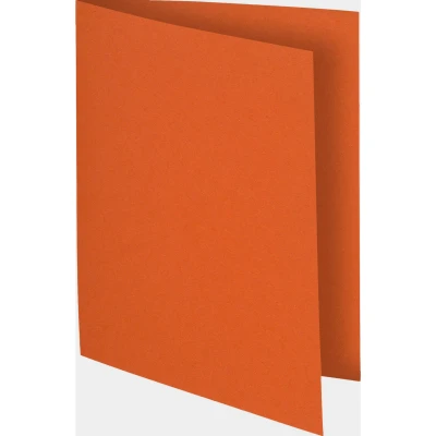 Afbeelding van Exacompta ref. 160007E Set van 10 stevige felkleurige dossiermappen FLASH 220 g/m2 100% gerecycleerd en Blauer Engel gecertificeerd Afmetingen: 24 x 32 cm Formaat A4 oranje kleur