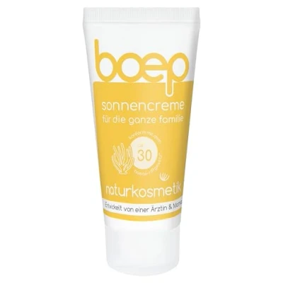 Afbeelding van boep zonnecrème LSF30 minerale zonwering voor baby&#039;s, kinderen en volwassenen, met zinkoxide zonder chemische uv filter, veganistische natuurlijke cosmetica, het hele gezin, 40 ml