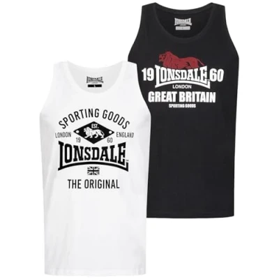 Afbeelding van Lonsdale Heren singlet slim fit double pack BIGGIN