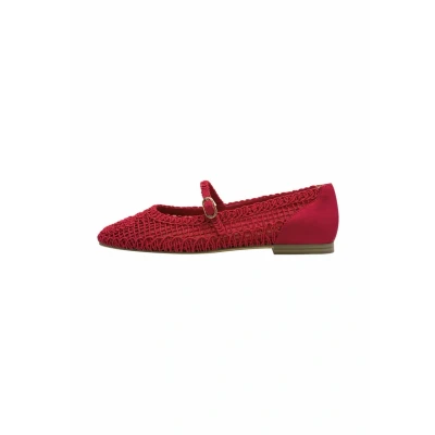 Afbeelding van Tamaris Ballerina&#039;s met enkelbandjes, Dames, Maat: 39, Red Schoenen