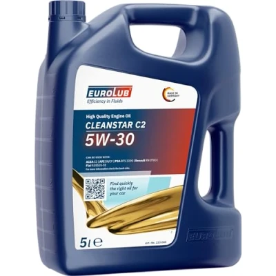 Afbeelding van EUROLUB CLEANSTAR C2 SAE 5W 30 motorolie 30. 5 Liter