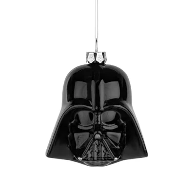Afbeelding van Hallmark Darth Vader glazen ornament, Star Wars boomdecoratie, glas hangend kerstversiering om op te hangen, cadeaus voor Kerstmis