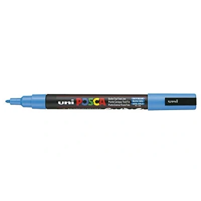 Afbeelding van UNI BALL POSCA MARKER PEN PC 3M Hemelsblauw ENKELE