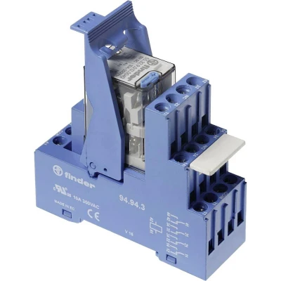 Afbeelding van Finder 59.34.8.012.0060 Relaismodule Nominale spanning: 12 V/AC Schakelstroom (max.): 7 A 4x wisselcontact 1 stuk(s)