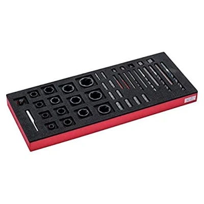 Afbeelding van Bahco Foaminlay Fit&amp;Go 1/3 met doppen en tapeinduitdraaiers 35 delig FF1E5005